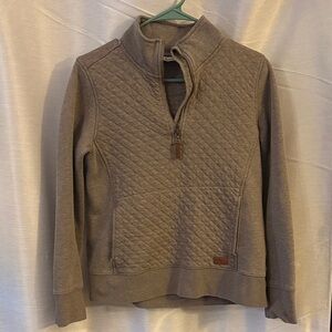 LL Bean Women’s Quilted Brown Sweater